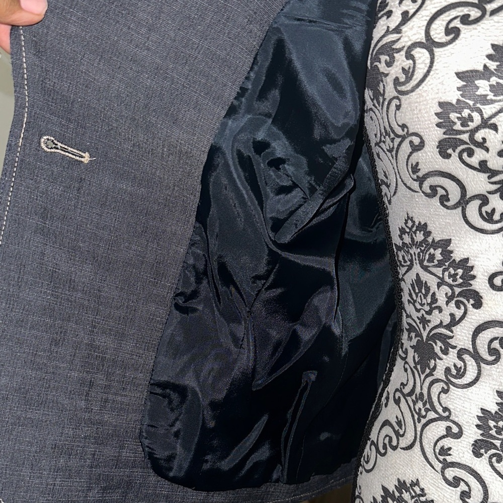 Rafaella Navy Blazer with Button Detail Sz. 10 - Picture 8 of 8